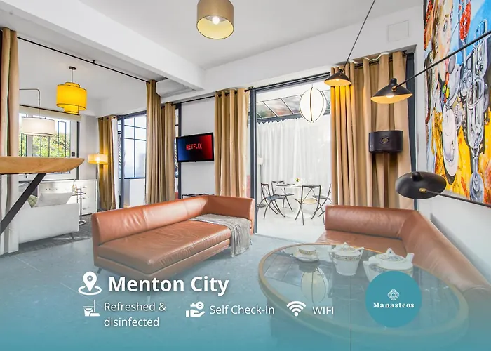 Menton Port Et Plages - Charmant 3 Pieces - Fp شقة مينتون